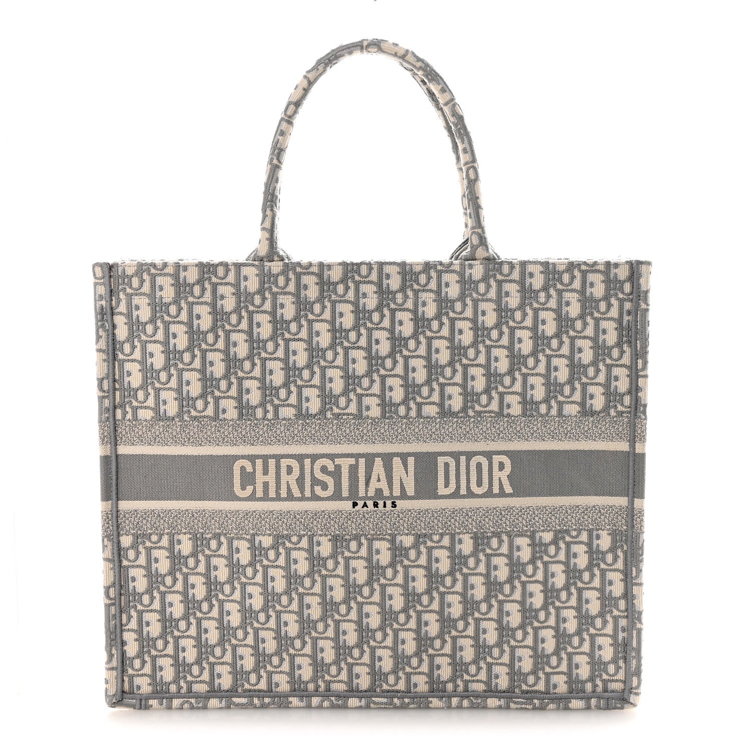 Christian Dior Oblique Large Book Tote Grey 1 of 9