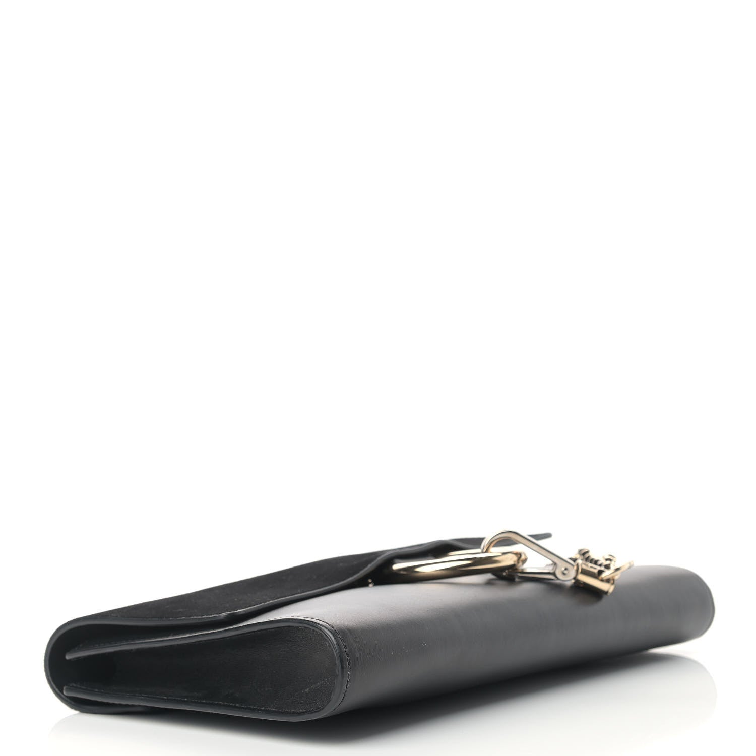 Chloe Suede Calfskin Faye Clutch Black 4 of 12