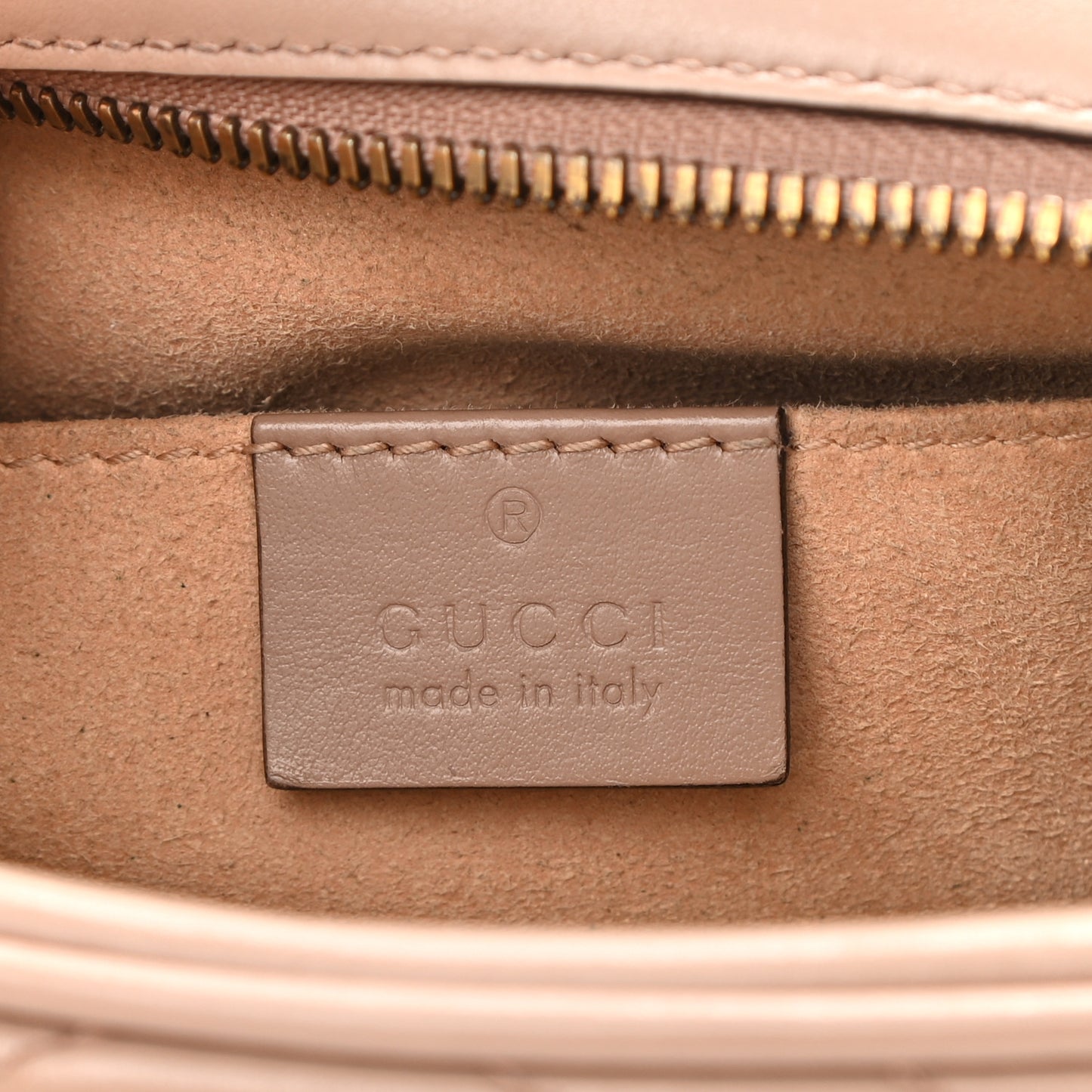 Calfskin Matelasse Small GG Marmont Chain Shoulder Bag Porcelain Rose