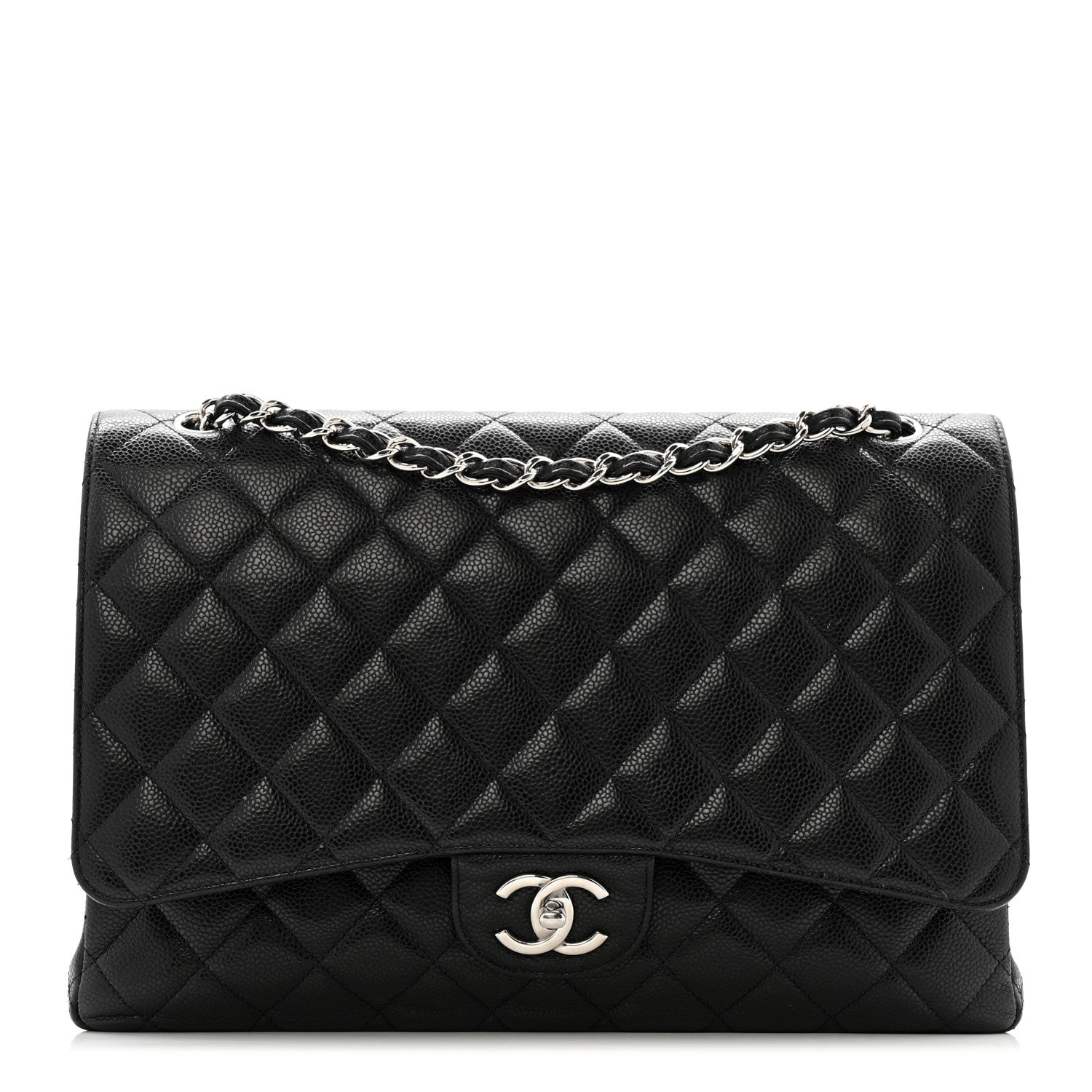 Chanel Caviar Quilted Maxi Double Flap Black 1 of 16