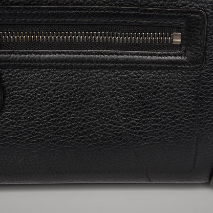Celine Drummed Calfskin Micro Luggage Black 13 of 16