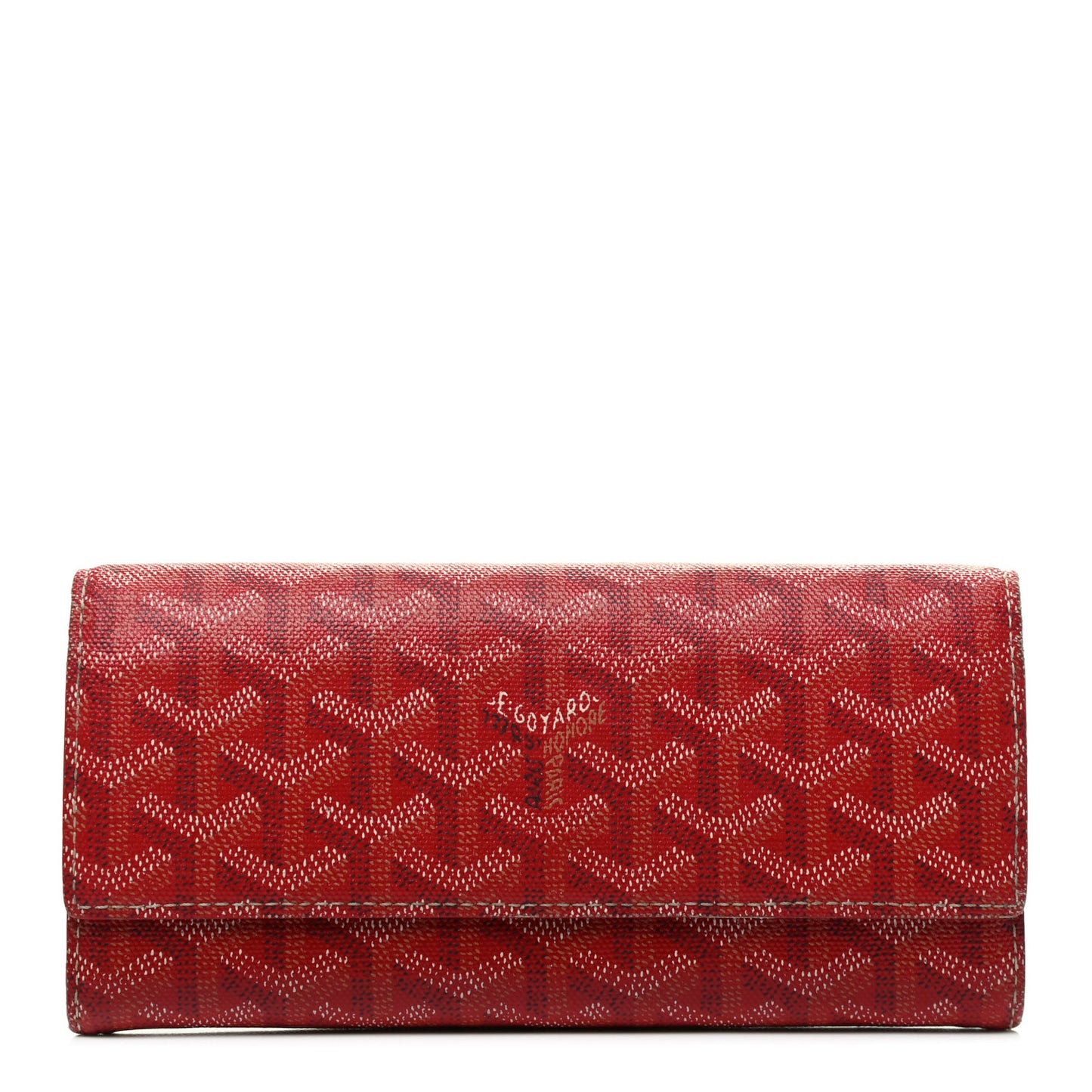Goyardine Varenne Long Wallet Red