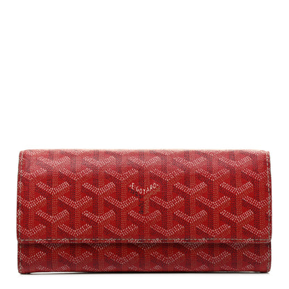 Goyard Goyardine Varenne Long Wallet Red 1 of 6