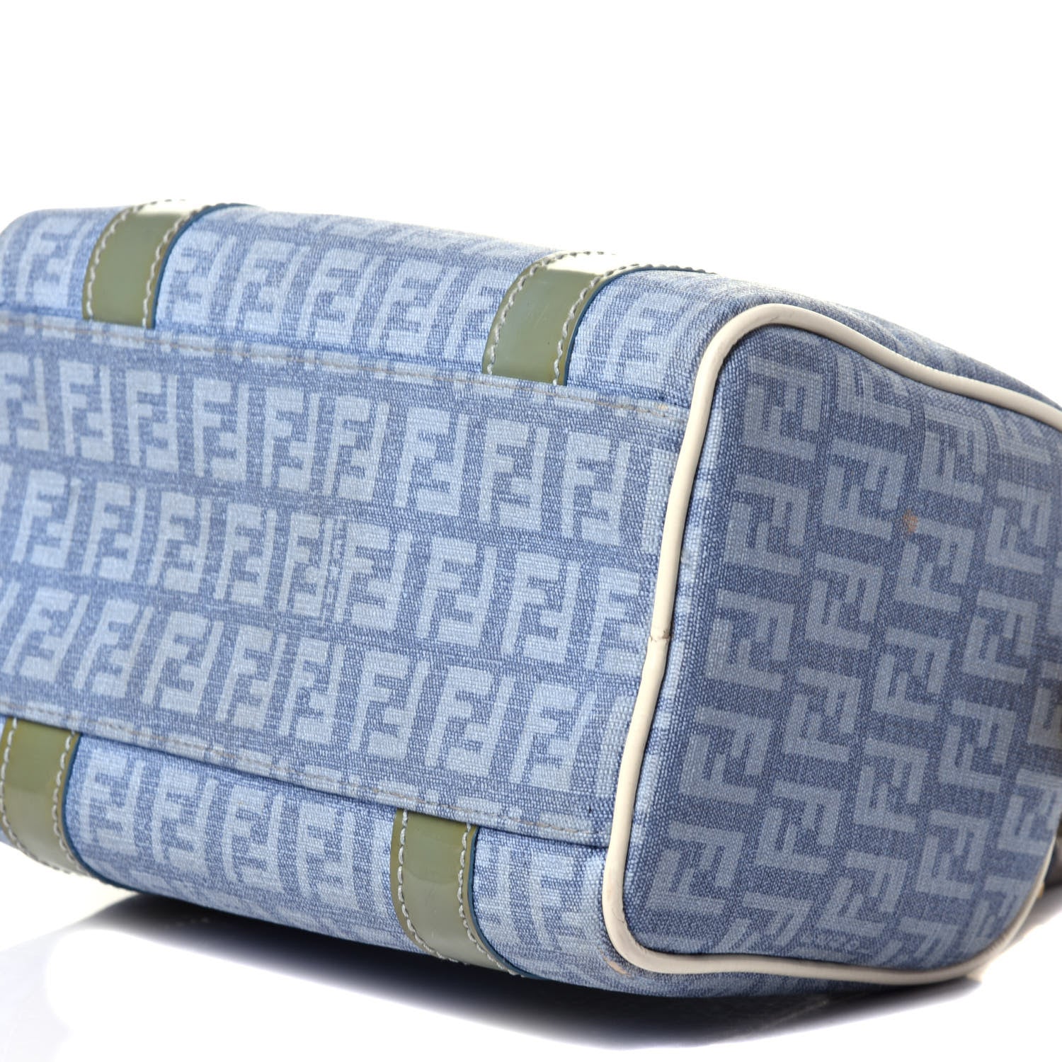 Fendi Zucchino Patent Mini Forever Boston Celeste Grigio Lunai Multicolor 9 of 11