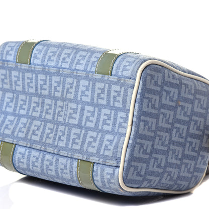 Fendi Zucchino Patent Mini Forever Boston Celeste Grigio Lunai Multicolor 9 of 11
