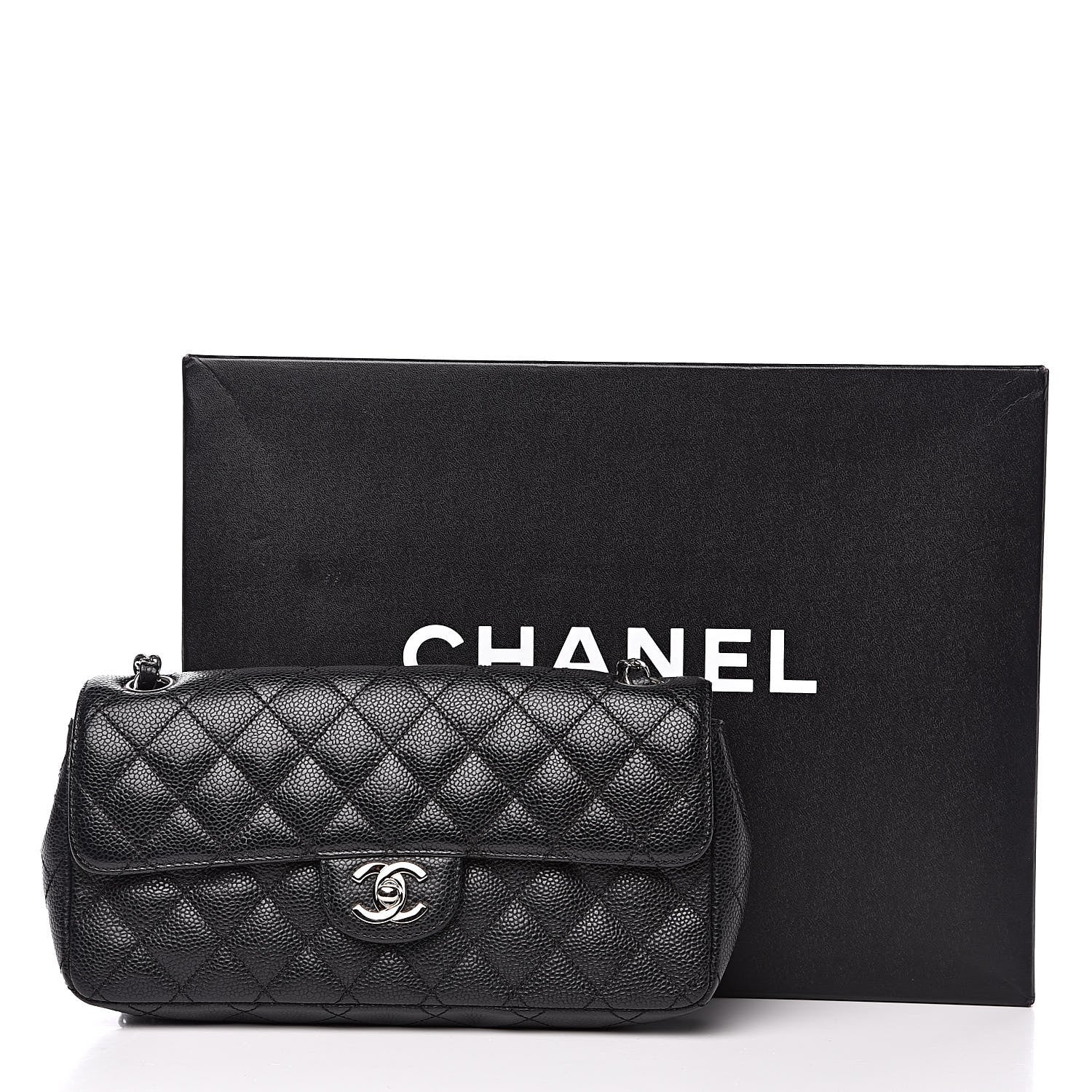 Chanel Caviar Quilted East West Flap Black 12 of 12