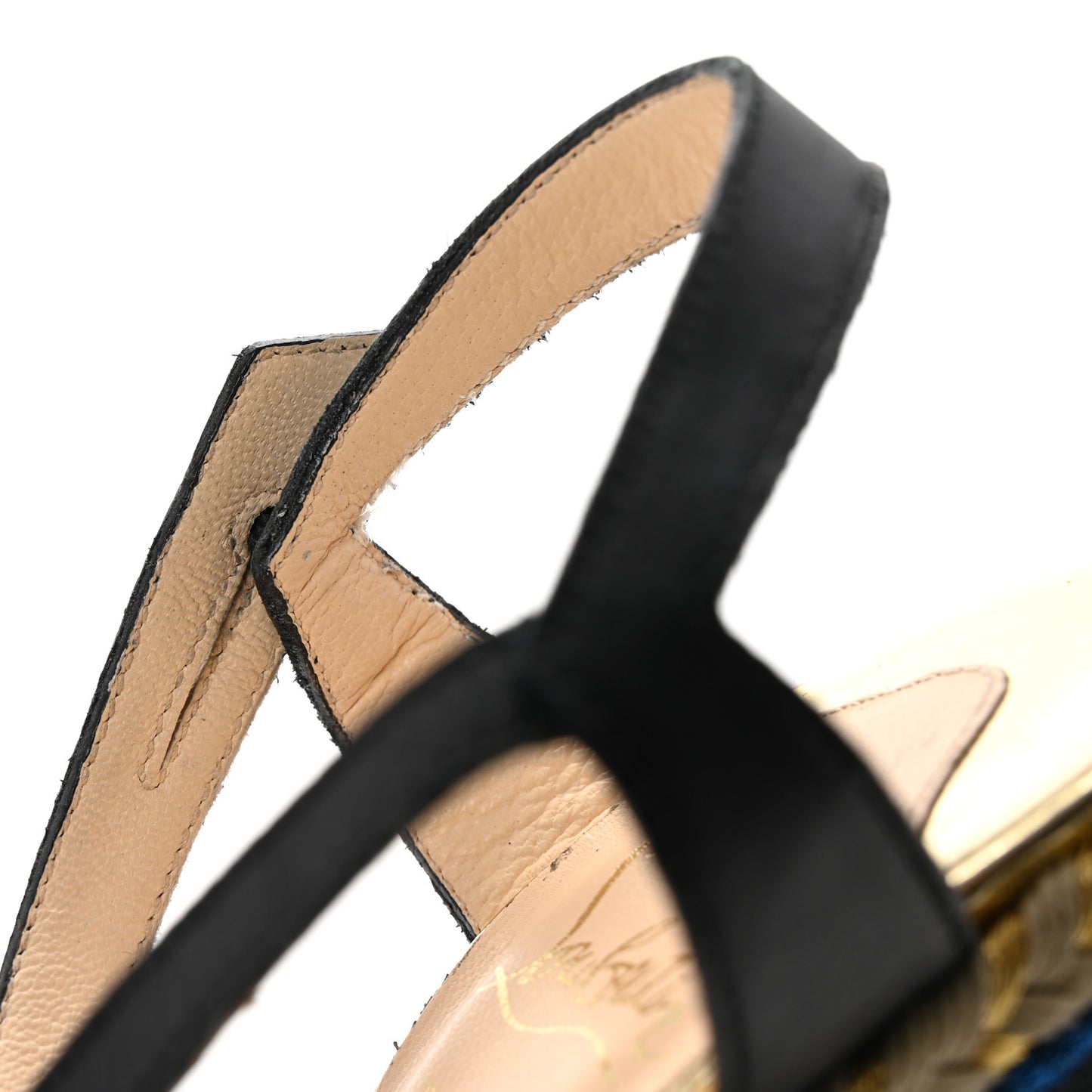 Calf Hair Calfskin Trotolita Leopard Espadrille Sandals 36 Black Multicolor
