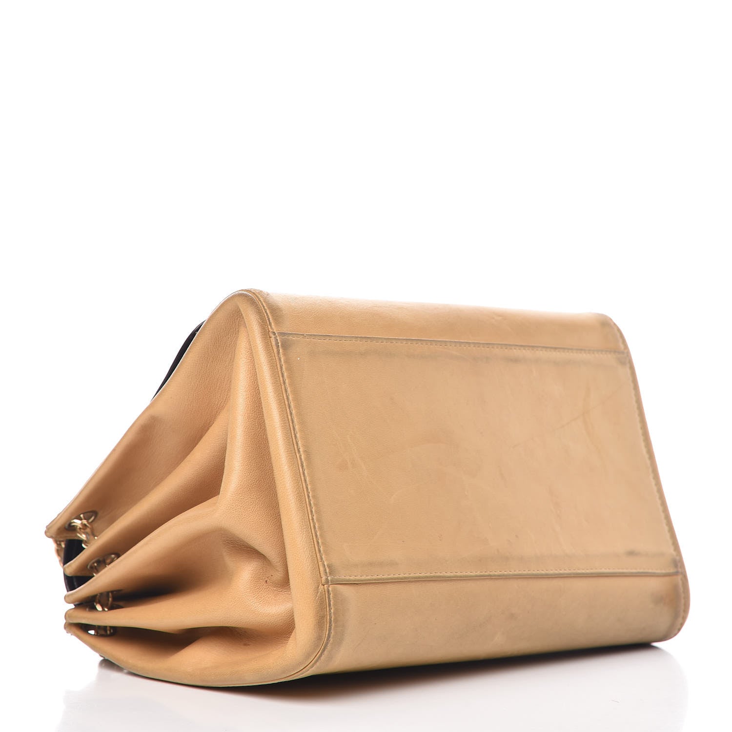 Chanel Lambskin Chocolate Bar Accordion Flap Beige 4 of 22