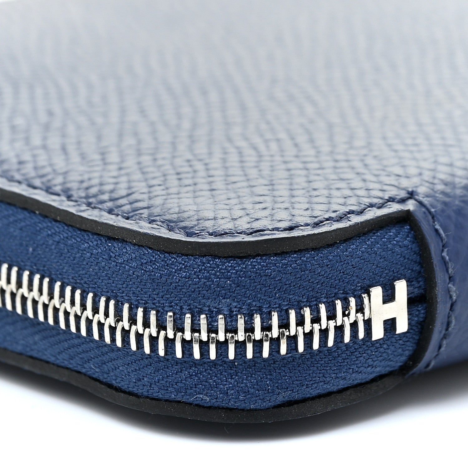 Hermes Epsom Silk'in Compact Wallet Bleu Saphir Bleu Billard Orange Poppy 10 of 12