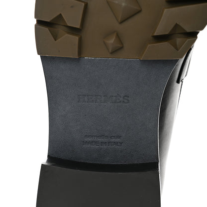 Hermes Calfskin Mens Gregoire Loafers 45 Black 6 of 9