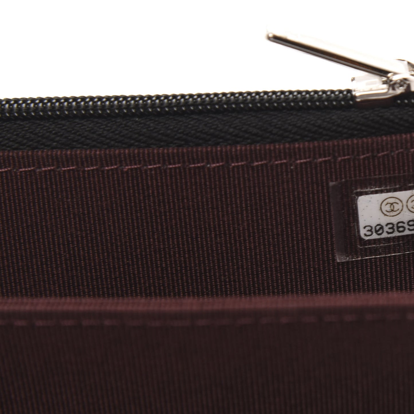 Caviar Quilted Mini Wallet On Chain WOC Black