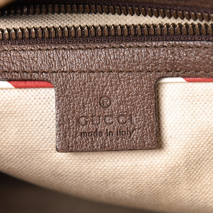 Gucci Soft GG Supreme Monogram Courrier Web Medium Flat Messenger Bag Beige New Acero Multicolor 6 of 12