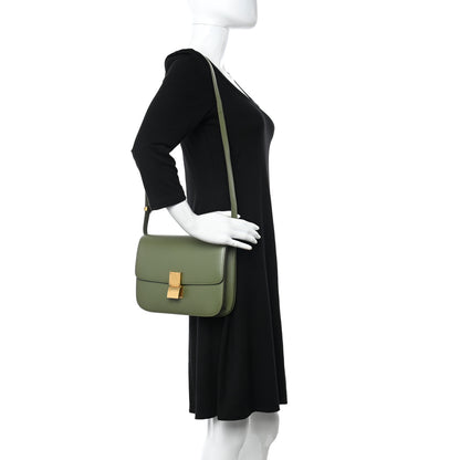 Celine Box Calfskin Classic Box Medium Flap Bag Army Green 2 of 11