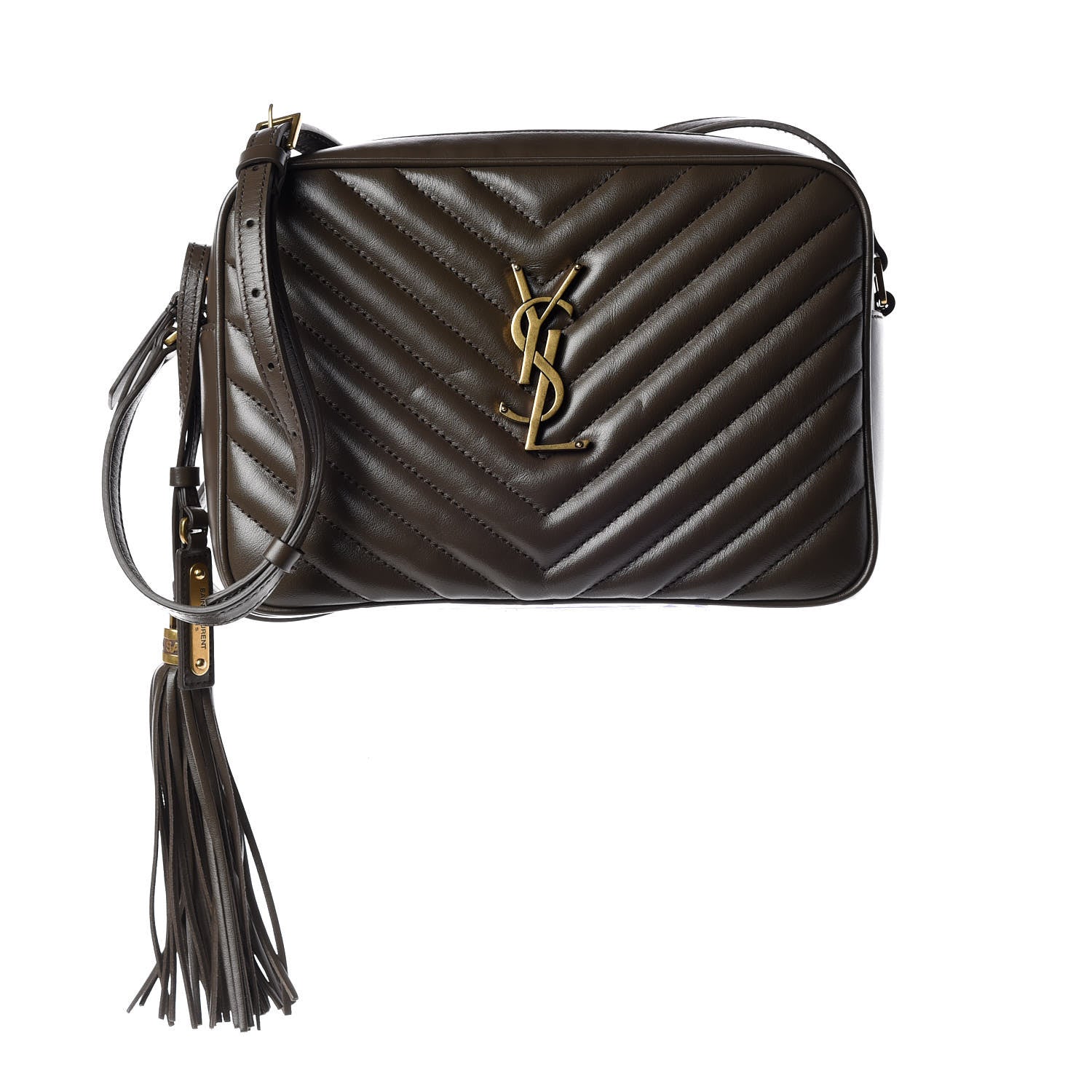 Saint Laurent Calfskin Matelasse Monogram Lou Camera Bag Faggio 1 of 11