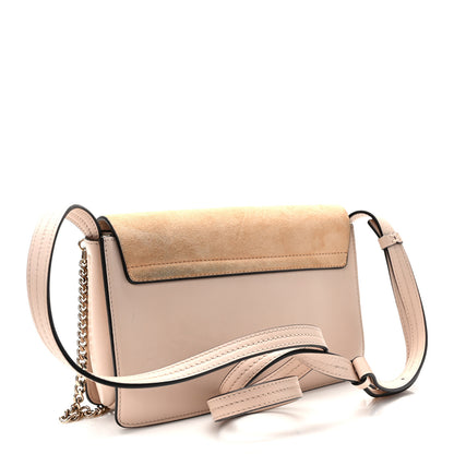 Chloe Suede Calfskin Small Faye Shoulder Bag Cement Pink 3 of 8