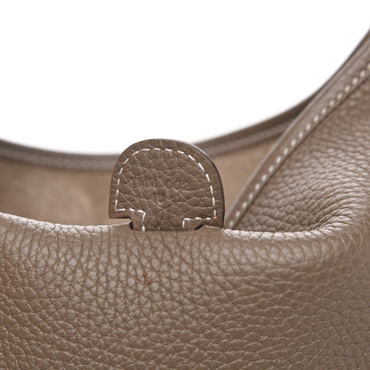 Hermes Taurillon Clemence Evelyne III PM Etoupe 7 of 11