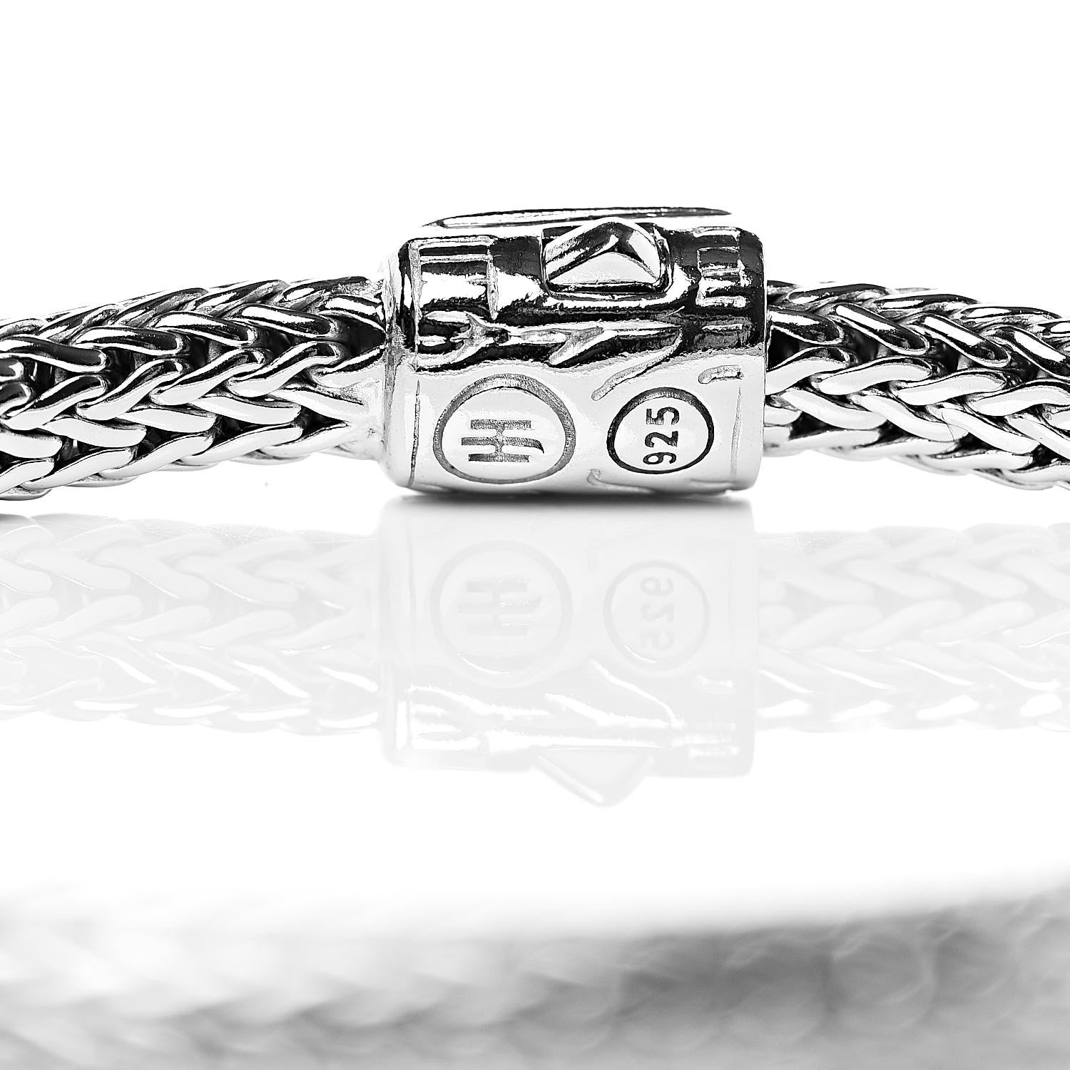 John Hardy Sterling Silver Diamond 5mm Classic Chain Bracelet 4 of 5
