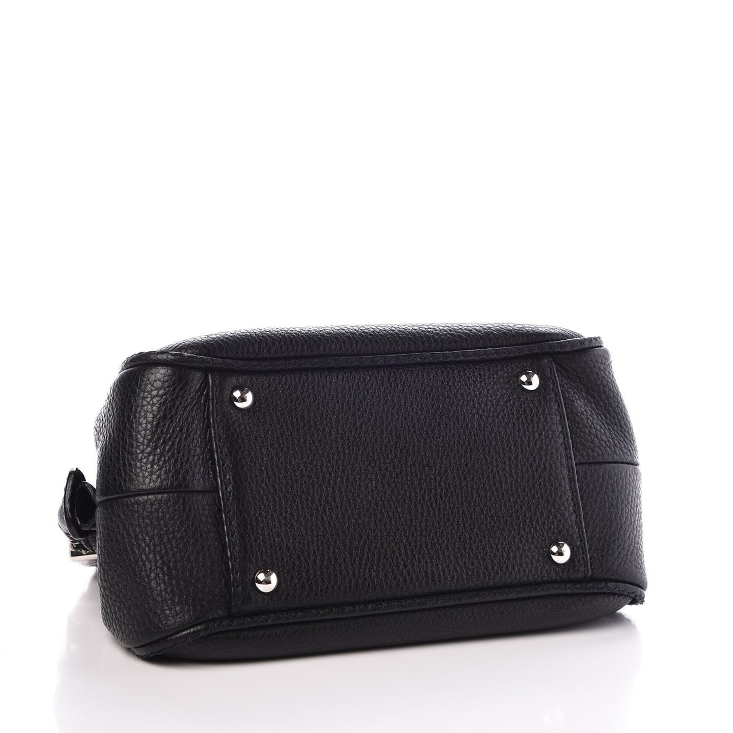 Calfskin Small Tassel Satchel Black