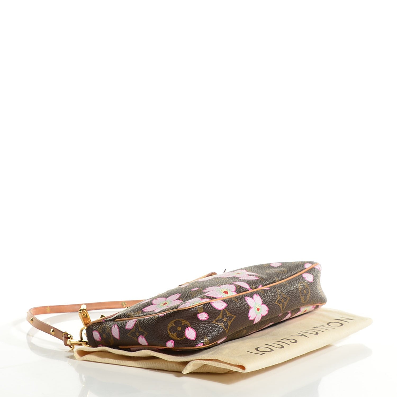 Louis Vuitton Monogram Cherry Blossom Pochette Accessories Brown 4 of 7