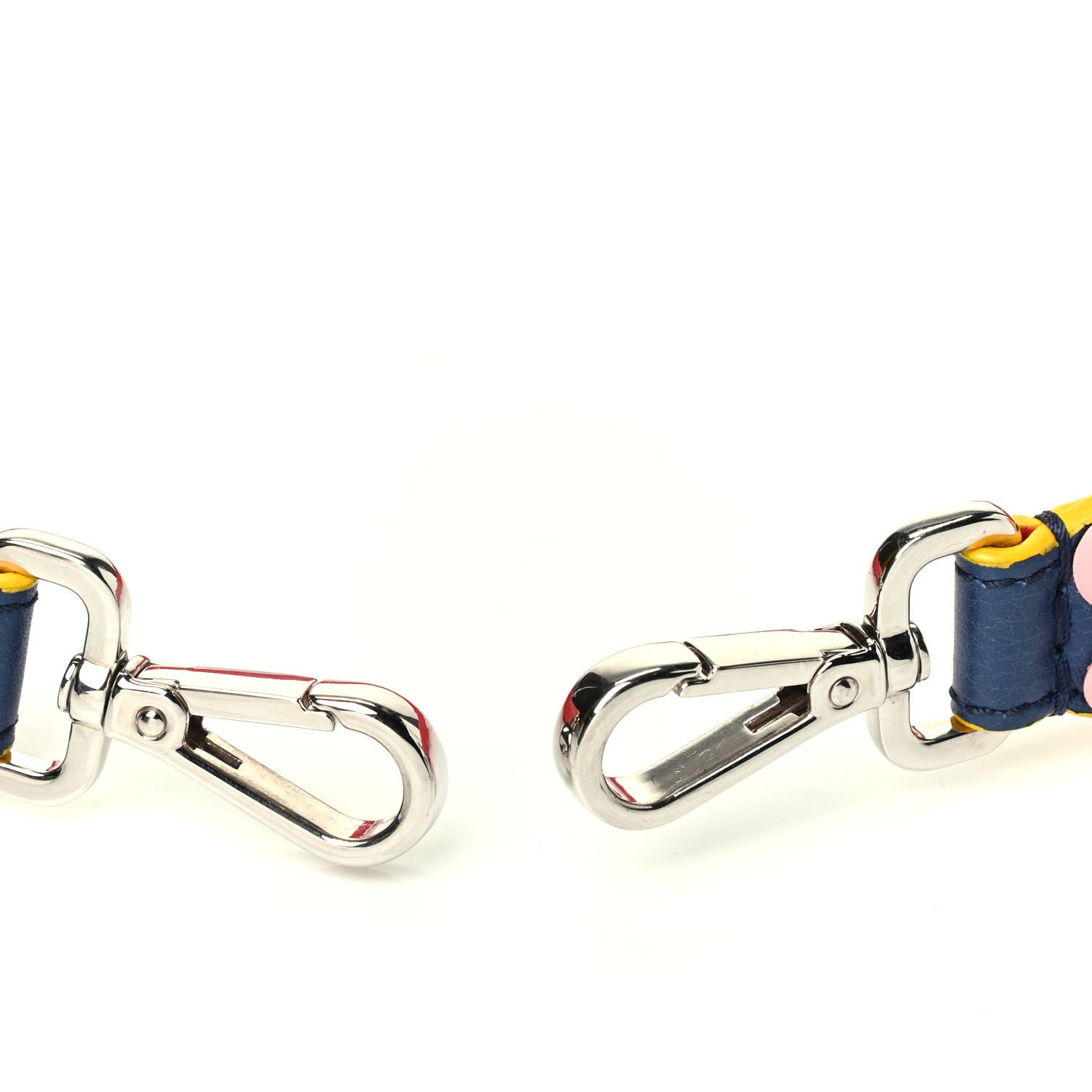 Fendi Vitello Dolce Flowerland Studded Strap You Blue Corallo Multicolor 3 of 4