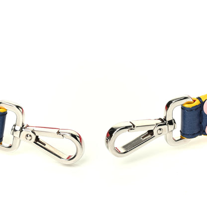 Fendi Vitello Dolce Flowerland Studded Strap You Blue Corallo Multicolor 3 of 4