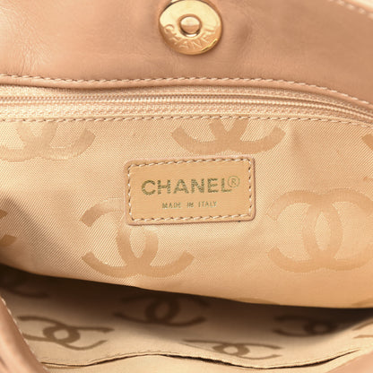 Chanel Calfskin Contrast Stitch Surpique Tote Beige 6 of 13
