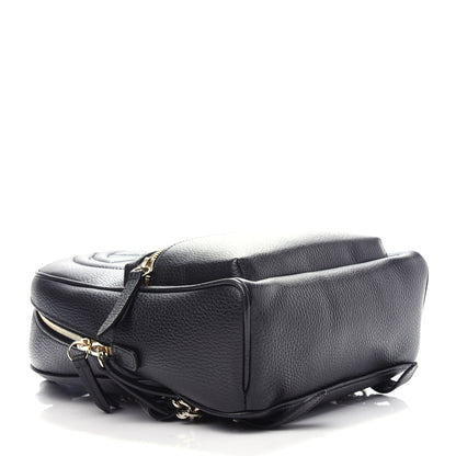 Gucci Pebbled Calfskin Soho Chain Backpack Black 3 of 8