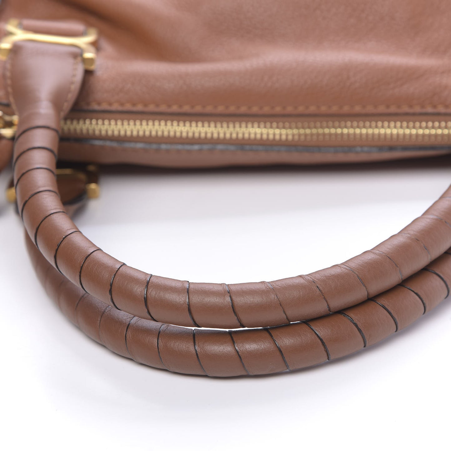 Calfskin Medium Marcie Satchel Tan