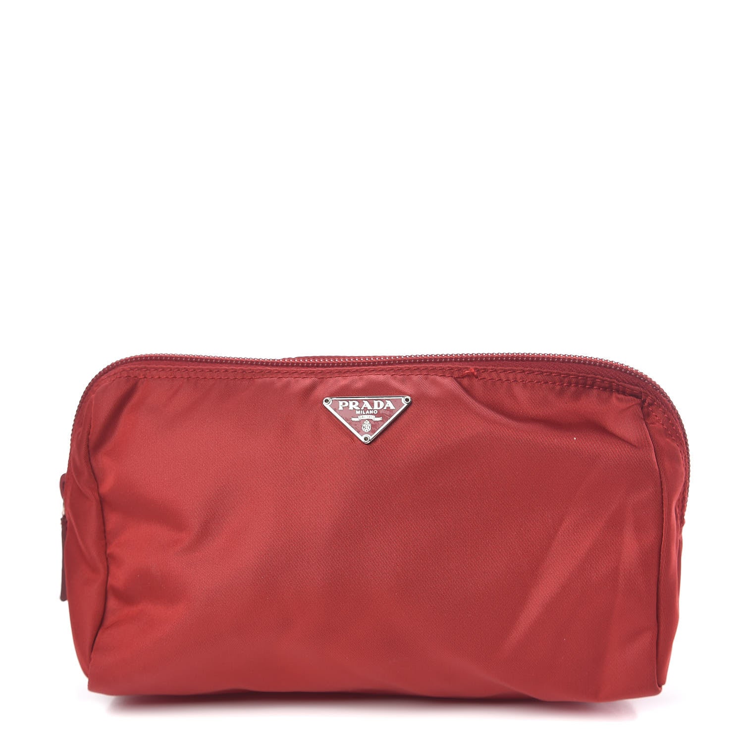 Prada Nylon Vela Cosmetic Pouch Rosso 1 of 9