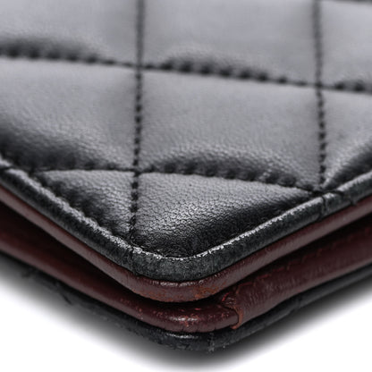 Chanel Lambskin Quilted Yen Wallet Black 10 of 18
