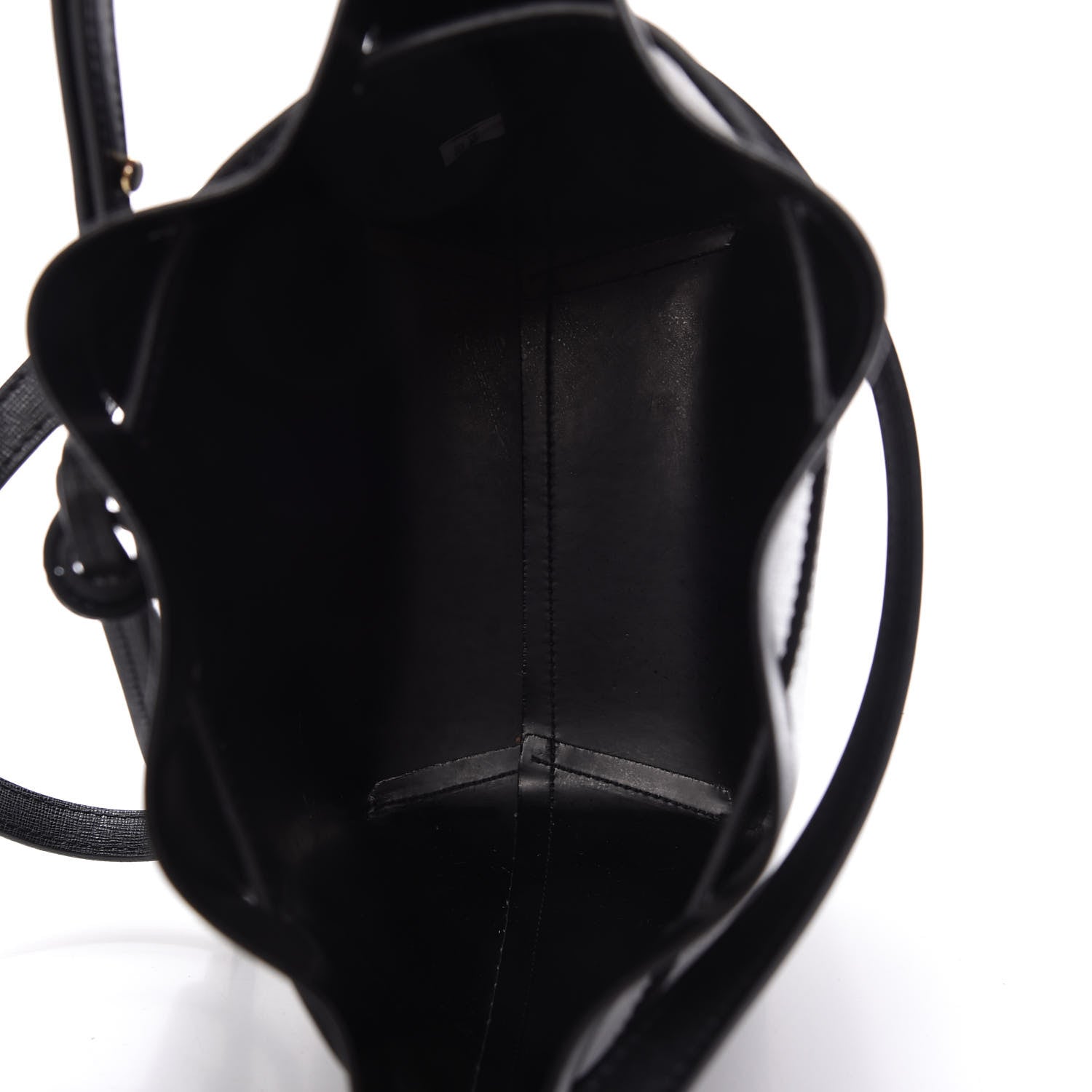 Mansur Gavriel Saffiano Mini Bucket Bag Black 5 of 10
