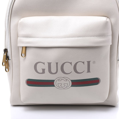 Gucci Calfskin Logo Day Backpack Mystic White 7 of 10