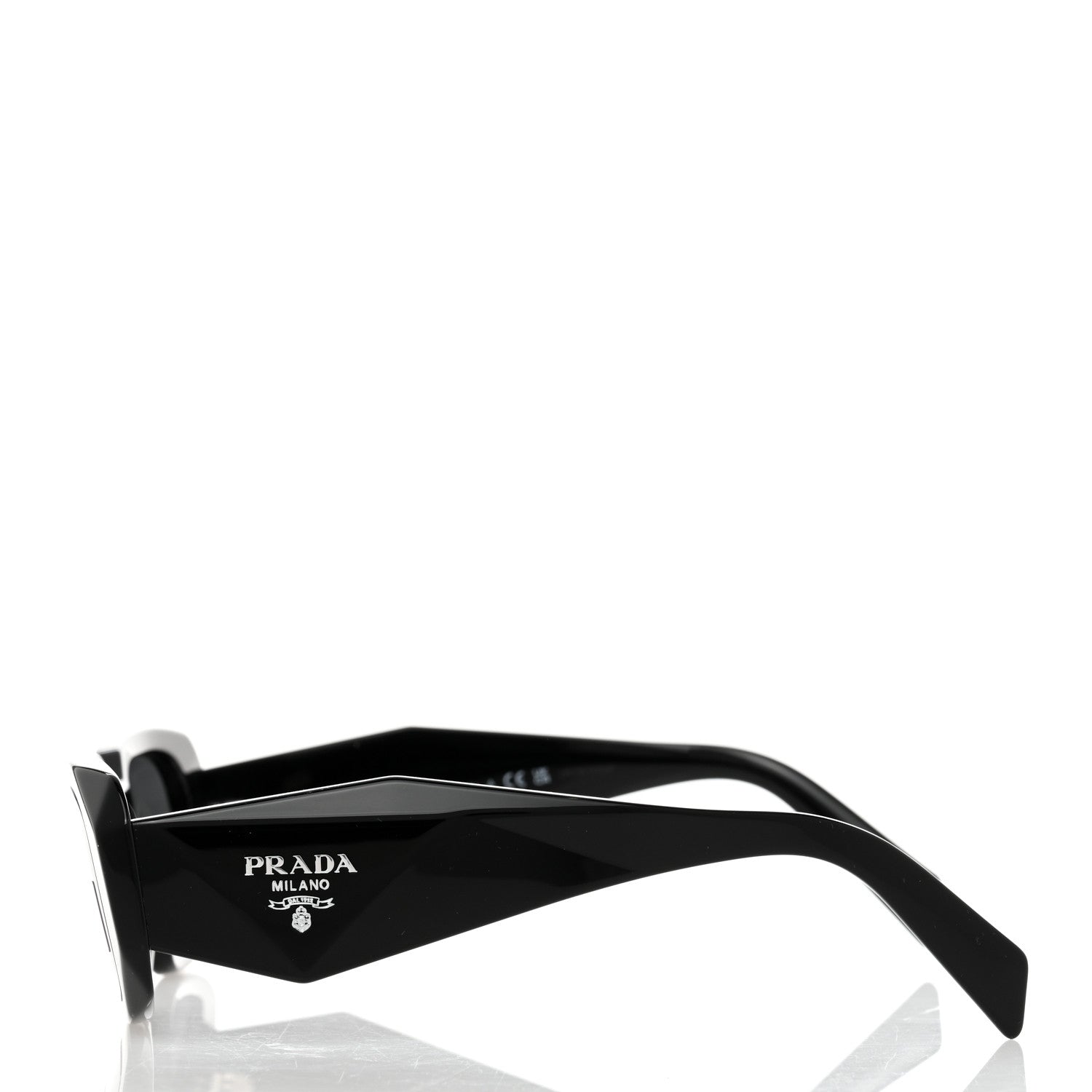 Prada Acetate Symbole Sunglasses SPR 17W Black 3 of 8