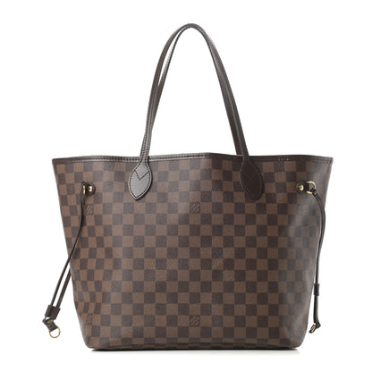 Louis Vuitton Damier Ebene Neo Neverfull MM Rose Ballerine 1 of 20