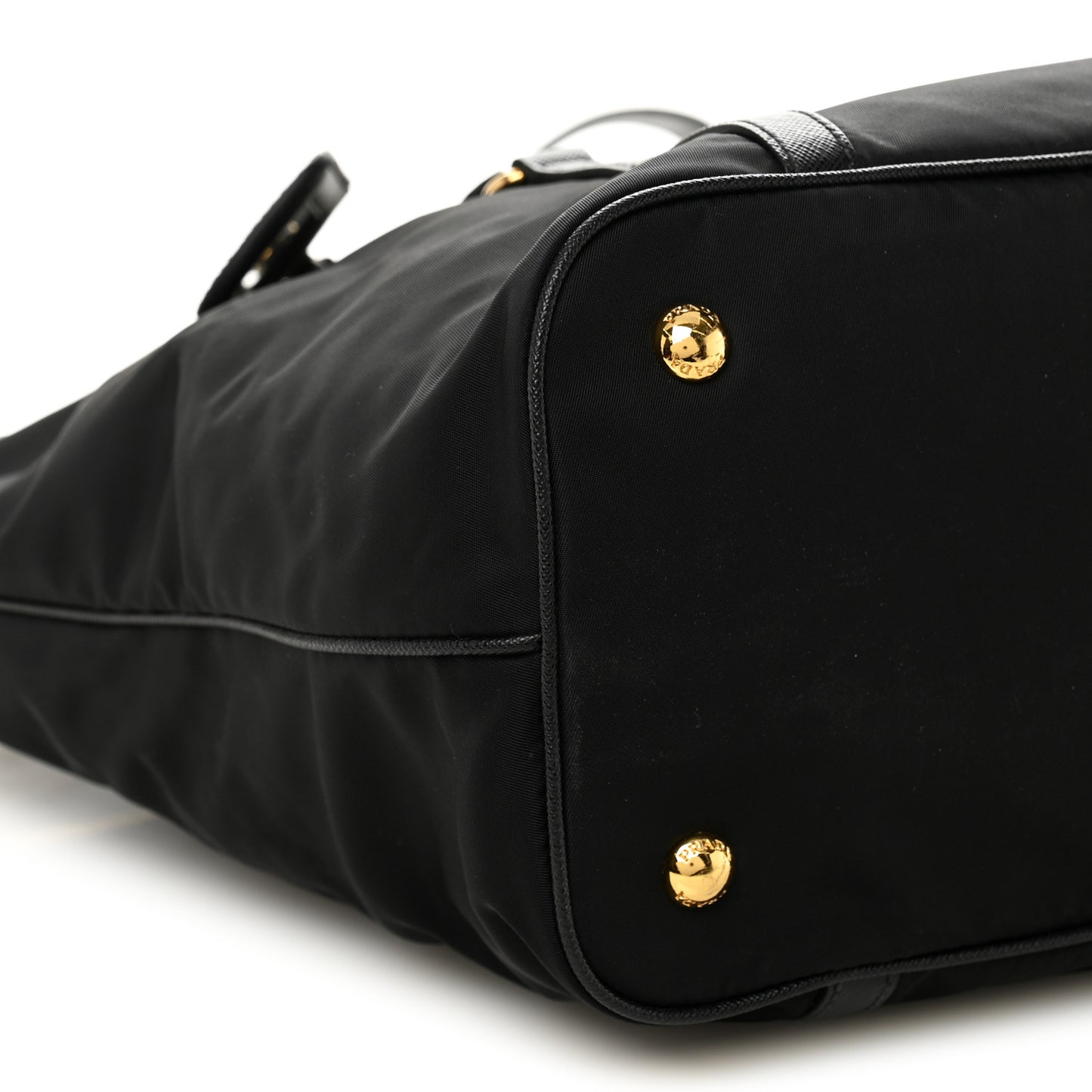 Tessuto Nylon Saffiano Tote Black