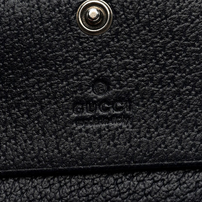 Gucci GG Supreme Monogram Textured Dollar Calfskin Web Ophidia Card Case Beige Blue 6 of 6