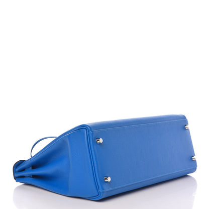 Hermes Evercolor Kelly Retourne 32 Bleu Hydra 4 of 10