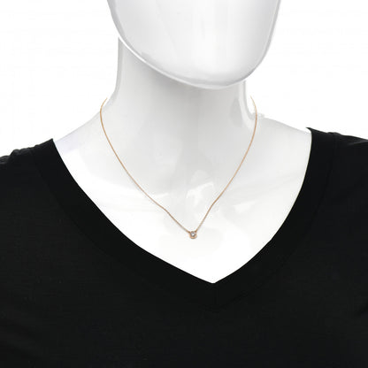 Tiffany 18K Rose Gold Diamond .14ct Elsa Peretti Diamonds by the Yard Pendant Necklace 2 of 4