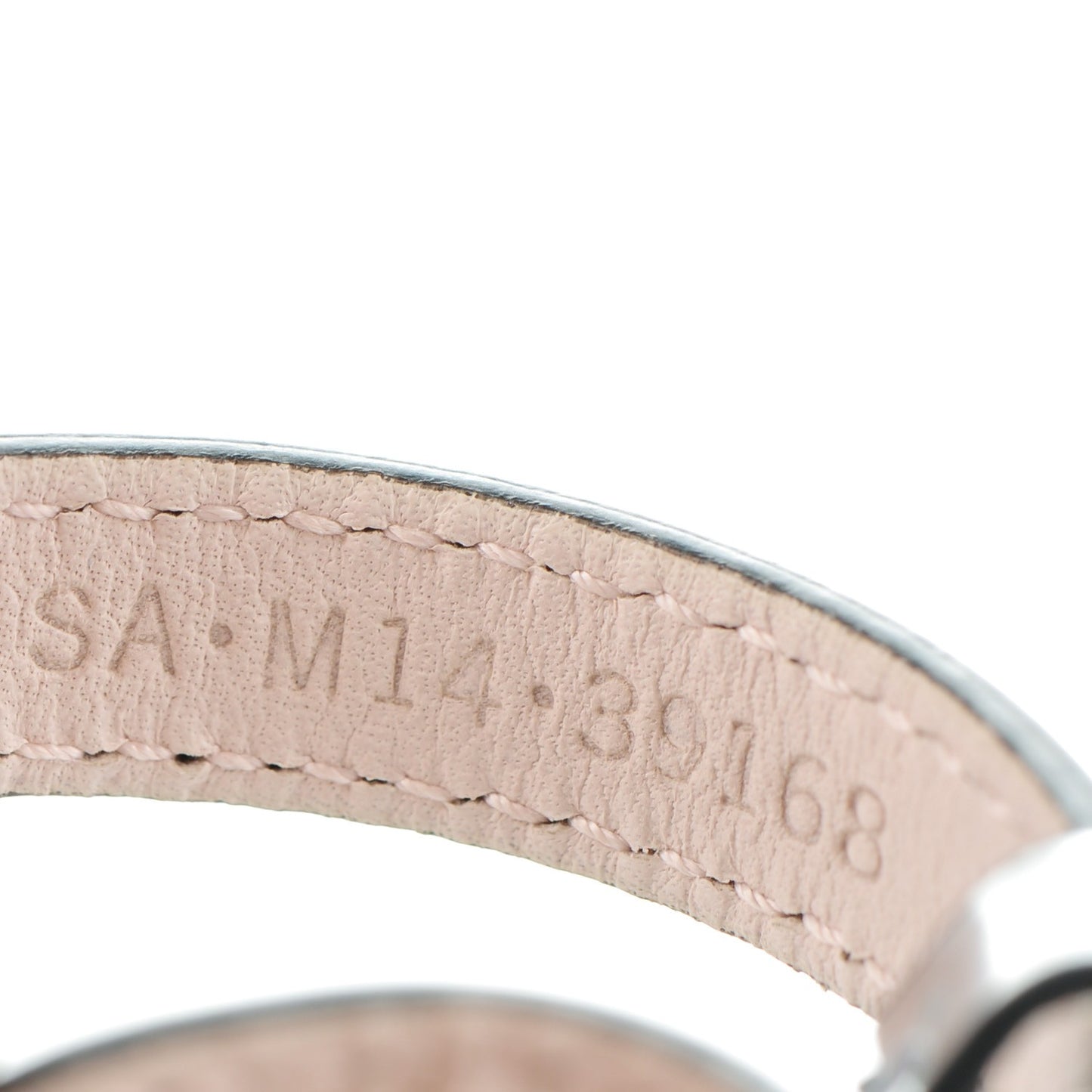 Metallic Calfskin Serpenti Forever Bracelet L Silver