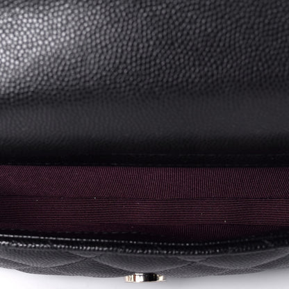 Chanel Caviar Quilted Flap Phone Holder With Chain Black 5 of 11