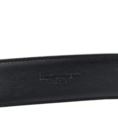 Saint Laurent Suede Monogram Square Buckle Belt 95 38 Tan Bronze 3 of 4