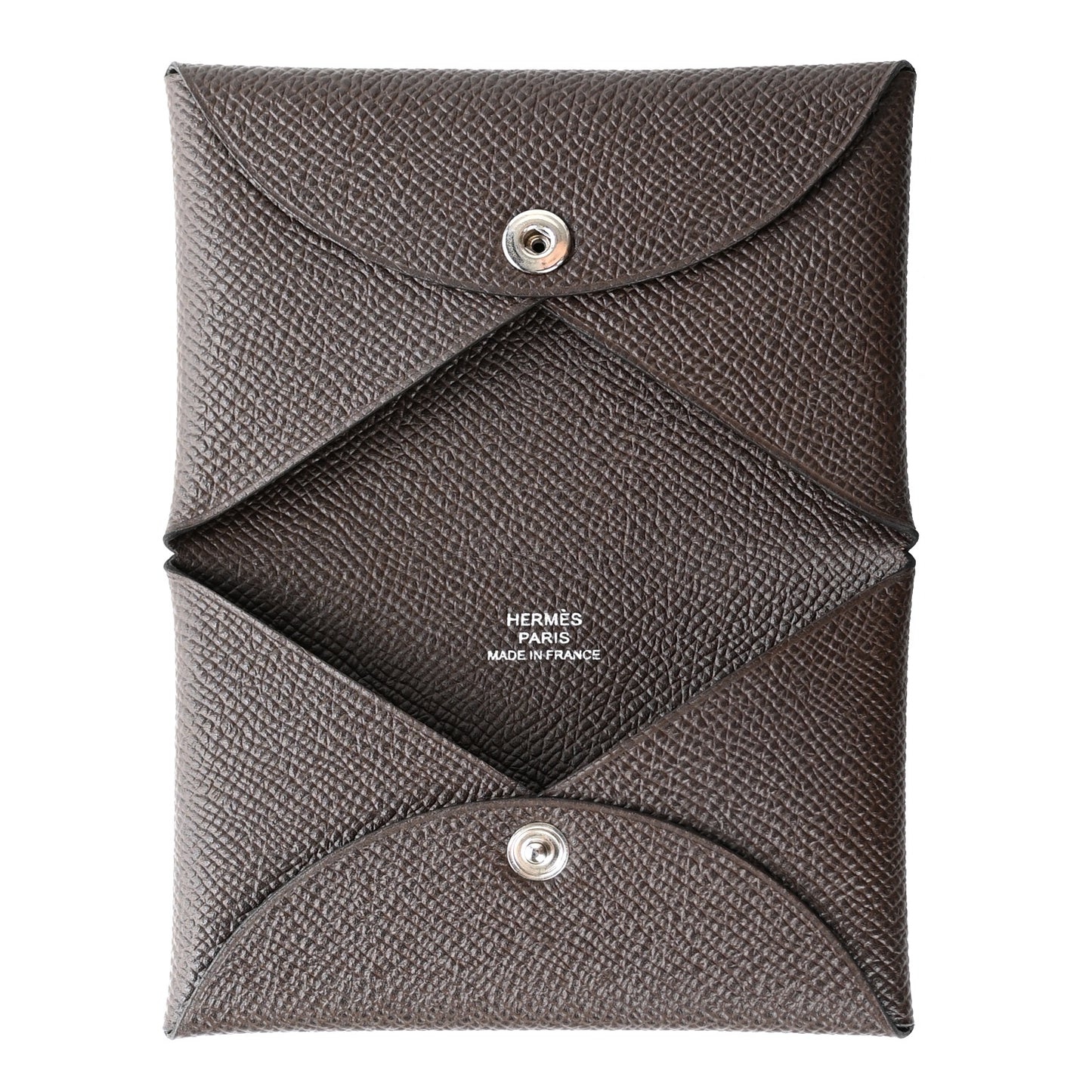 Epsom Calvi Card Case Chocolate