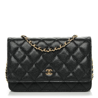 Chanel Caviar Quilted Wallet On Chain WOC Black 1 of 8