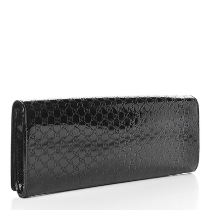 Gucci Patent Microguccissima Small Broadway Clutch Black 3 of 10