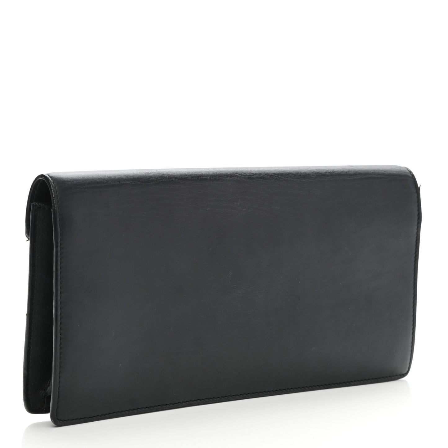 Calfskin Studded Betty Clutch Black