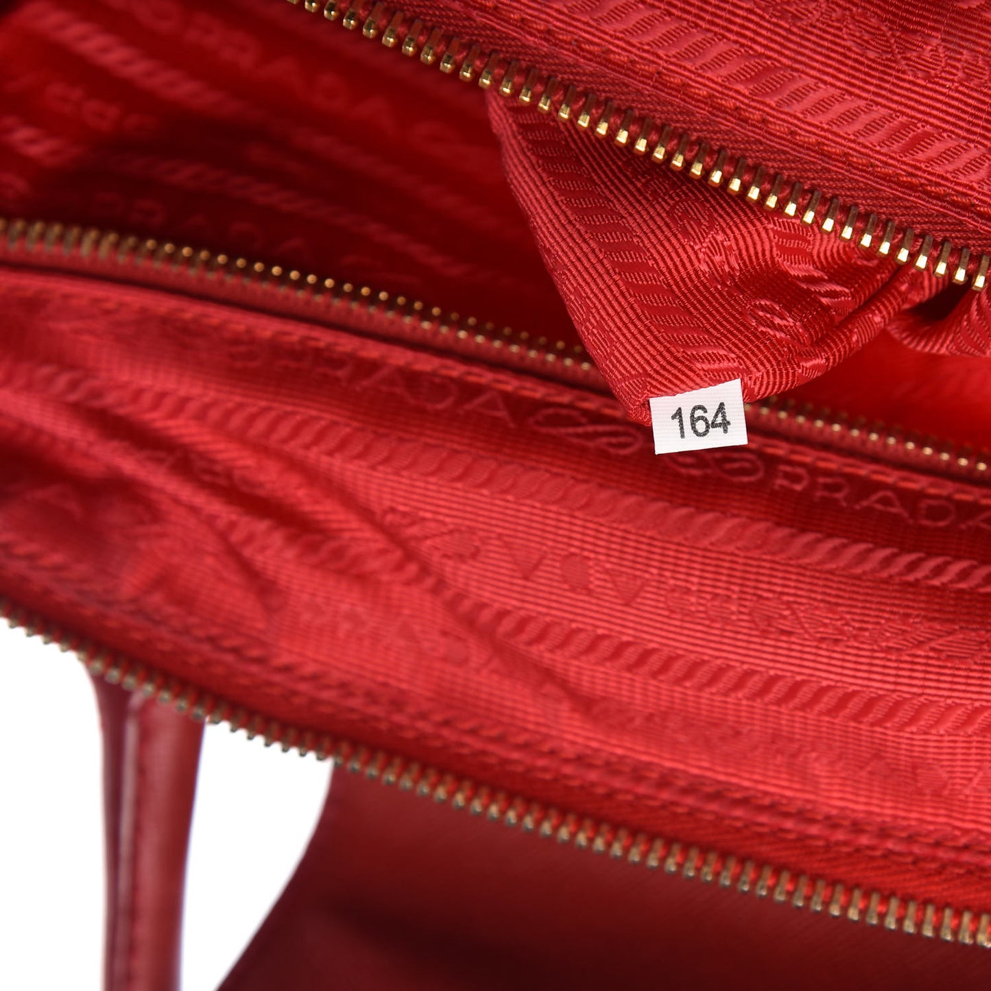 Tessuto Nylon Saffiano Tote Rosso