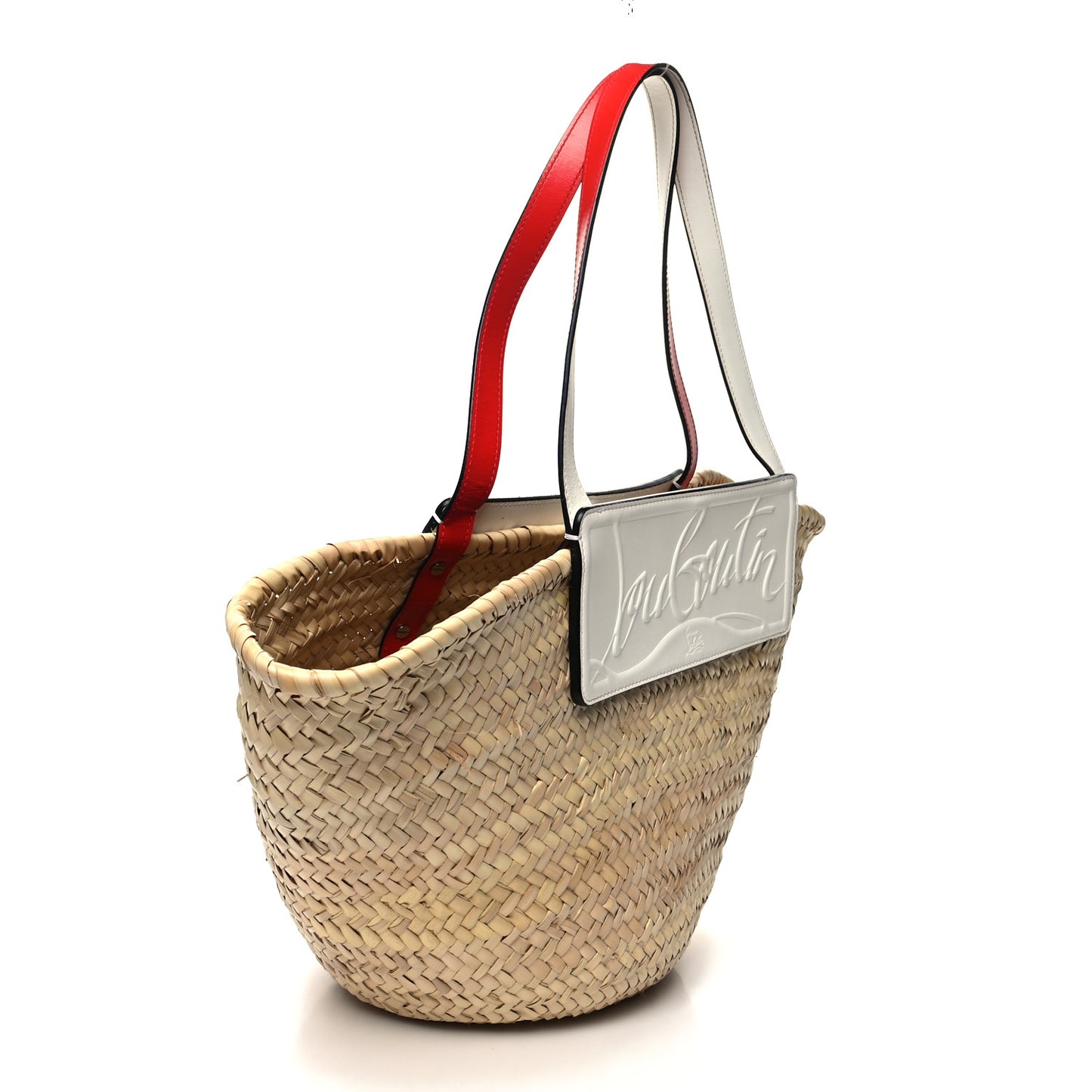 Woven Straw Loubishore Tote Natural Snow