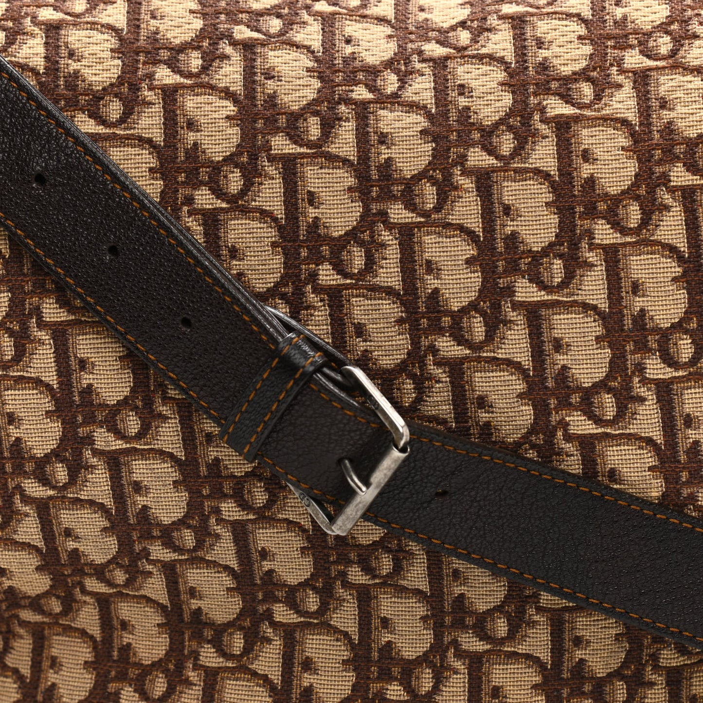 Monogram Buckle Hobo Marron Fonce