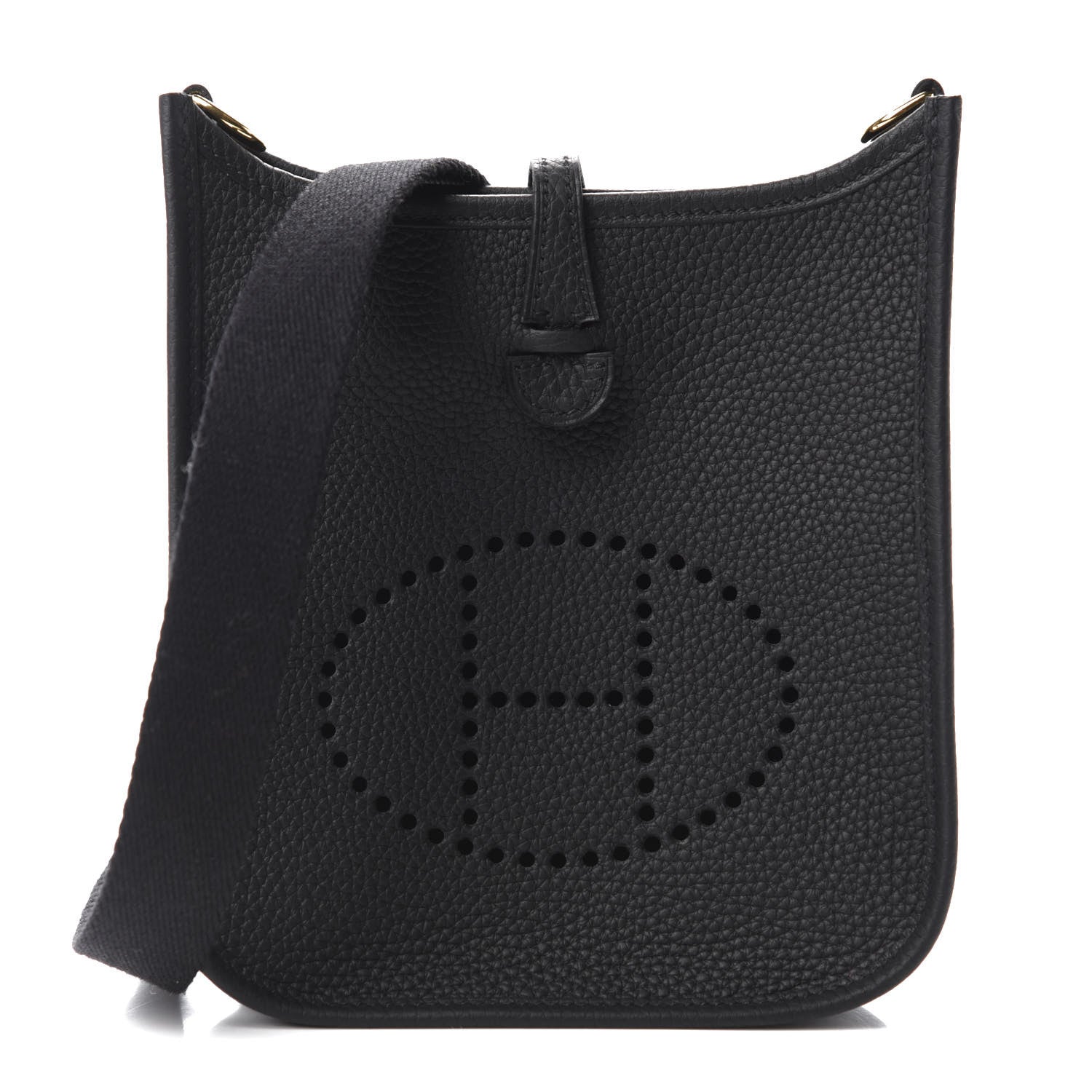 Hermes Taurillon Clemence Evelyne TPM Black 1 of 11