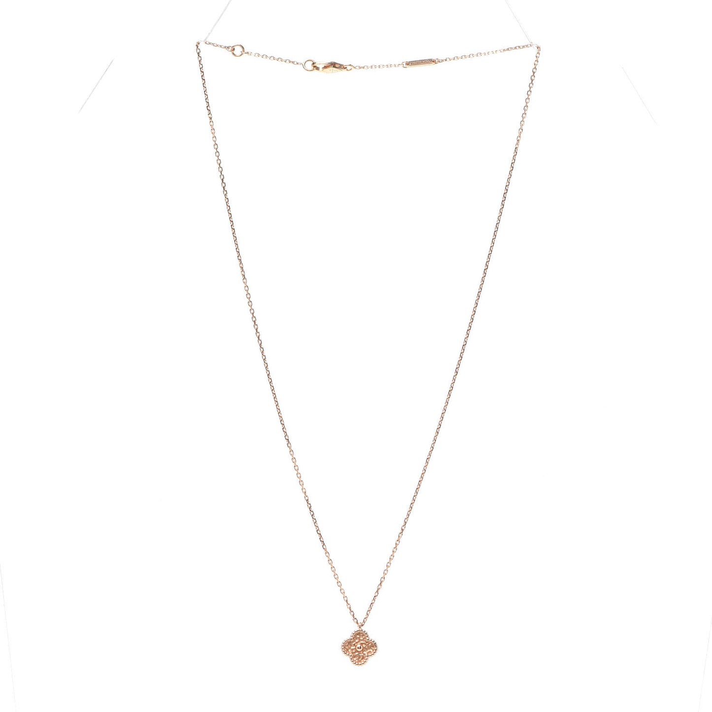 18K Rose Gold Sweet Alhambra Pendant Necklace